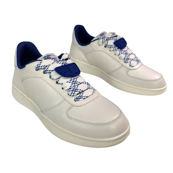Burberry Terrace Leather Sneakers Extra Laces Sz 38 US 8 NEW - Picture 4 of 13